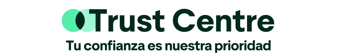 An image of two intertwining Green circles with Trust Centre written in a large font next to it. Beneath it is a smaller font that reads "Your trust is our priority"